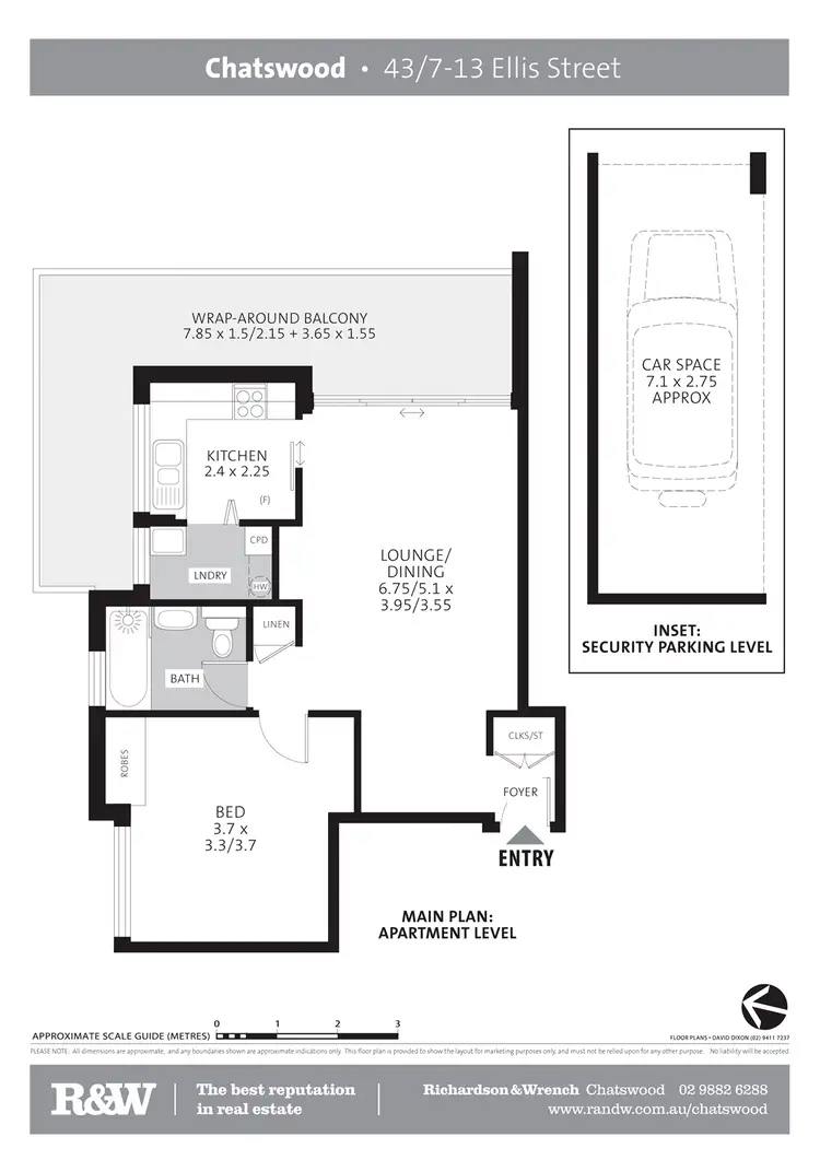 Floorplan of Homely unit listing, 43/7-13 Ellis Street, Chatswood NSW 2067