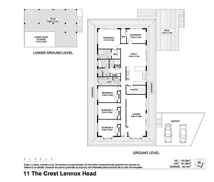 Floorplan of Homely house listing, 11 The Crest, Lennox Head NSW 2478