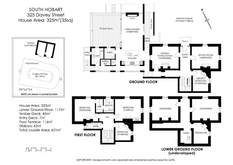 Floorplan of Homely house listing, 325 Davey Street, South Hobart TAS 7004