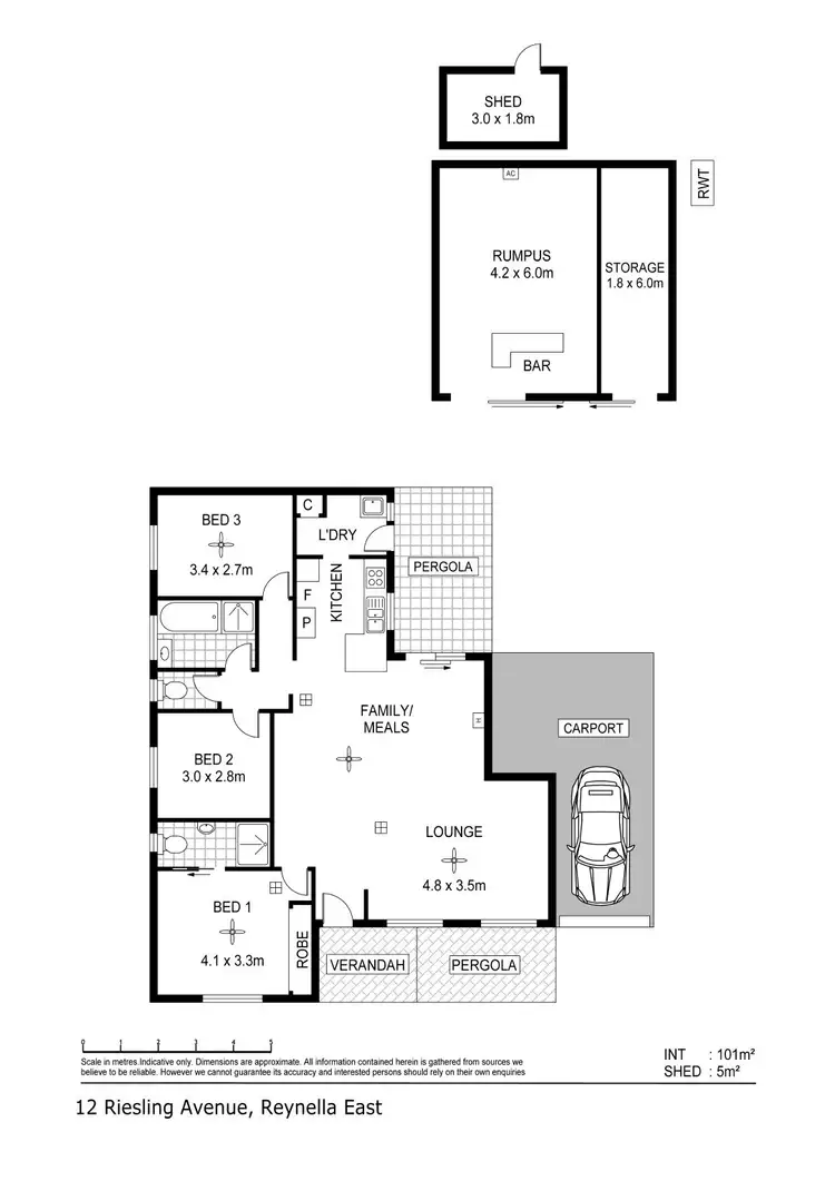 Floorplan of Homely house listing, 12 Riesling Avenue, Reynella East SA 5161