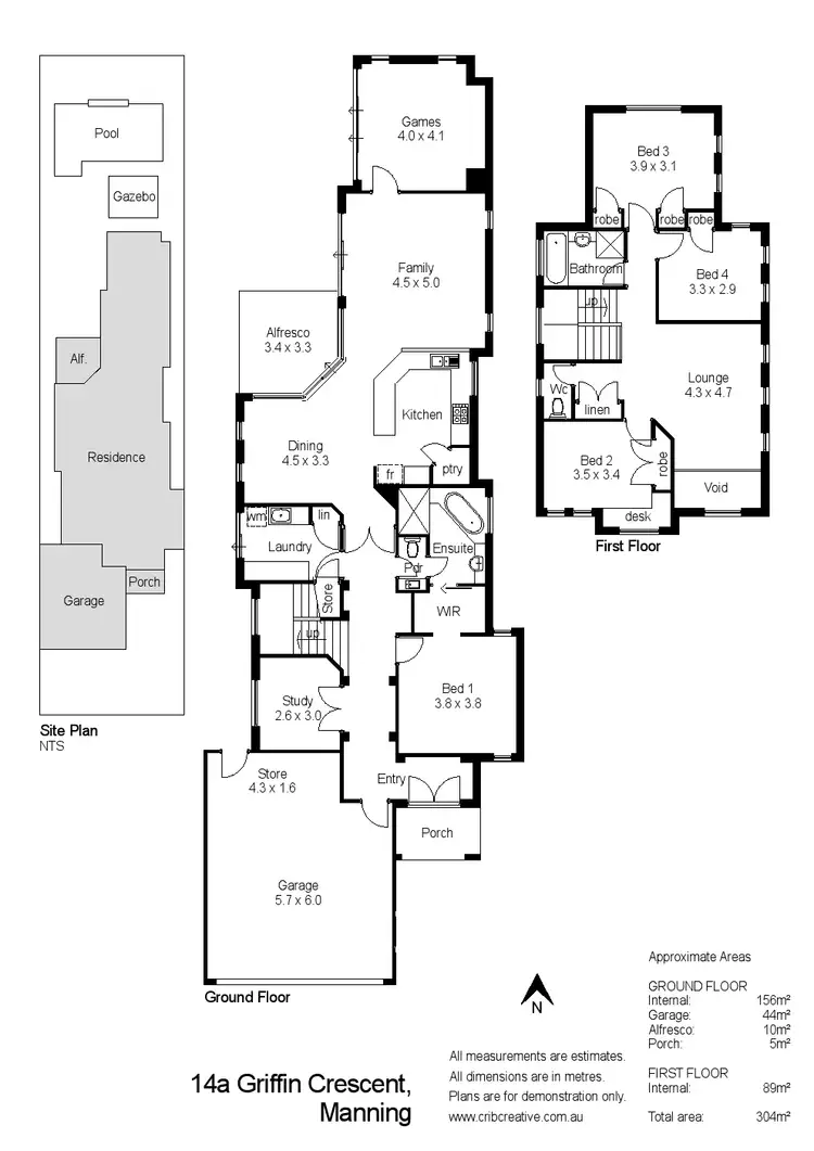Floorplan of Homely house listing, 14A Griffin Crescent, Manning WA 6152