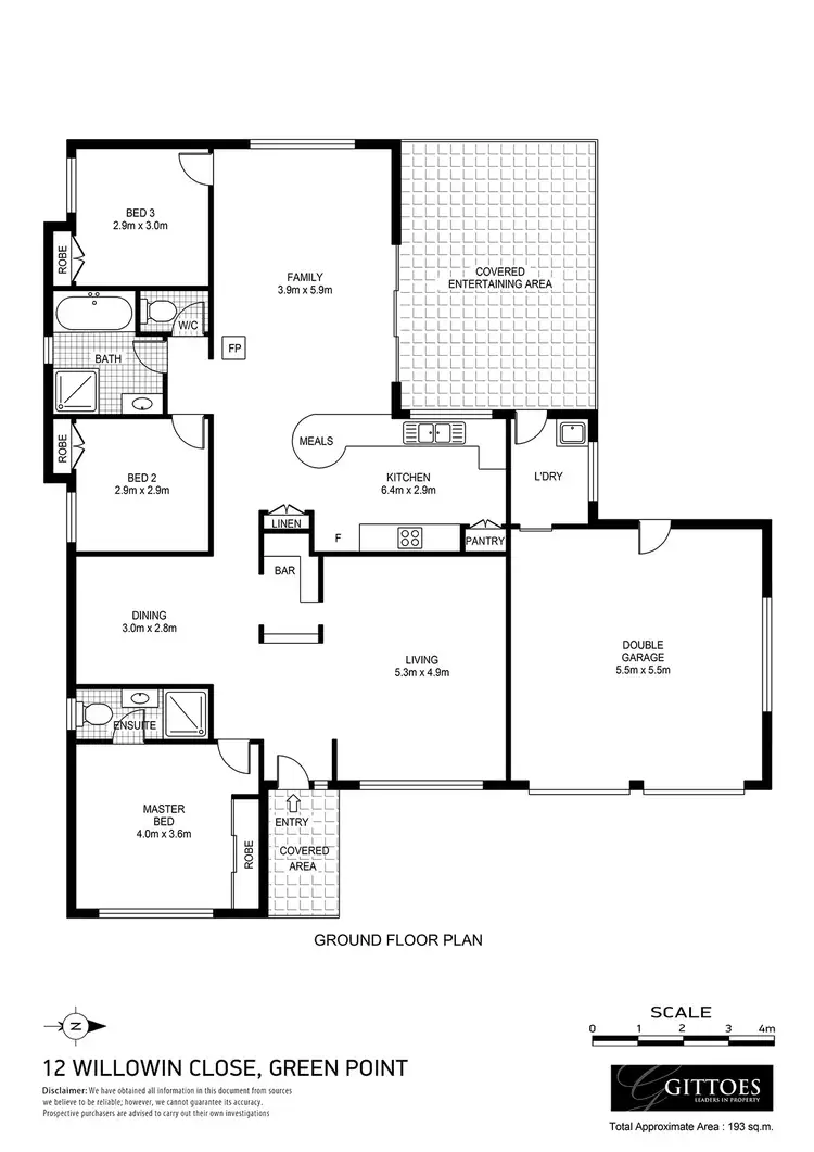 Floorplan of Homely house listing, 12 Willowin Close, Green Point NSW 2251