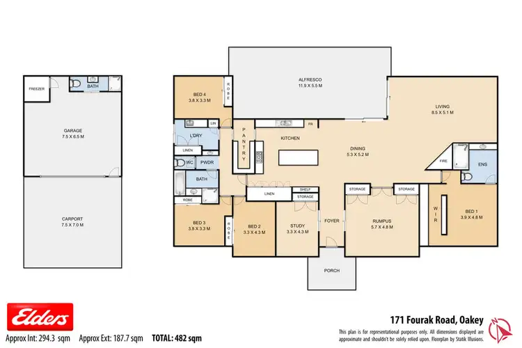 Floorplan of Homely rural property listing, 171 4AK Road, Oakey QLD 4401