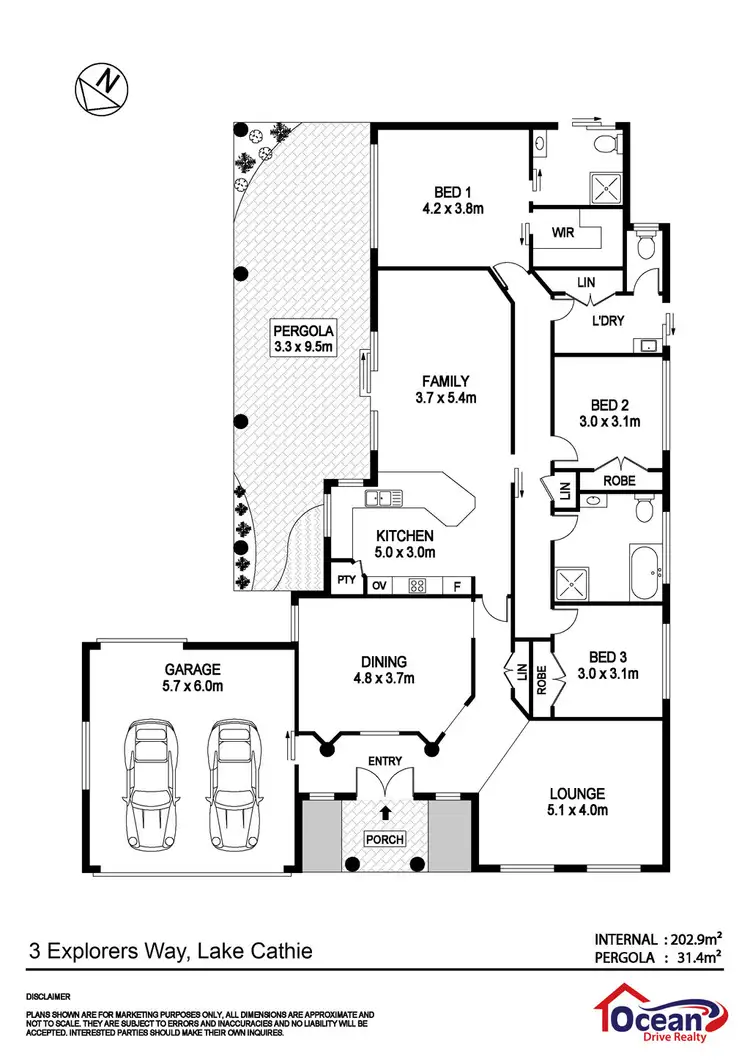 Floorplan of Homely house listing, 3 Explorers Way, Lake Cathie NSW 2445