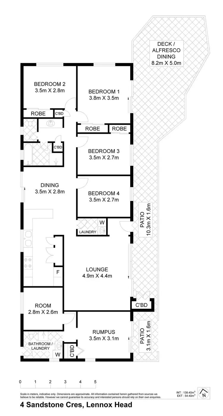 Floorplan of Homely house listing, 4 Sandstone Cresc, Lennox Head NSW 2478