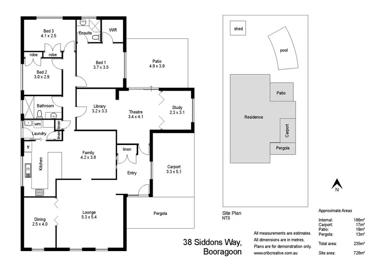 Floorplan of Homely house listing, 38 Siddons Way, Booragoon WA 6154