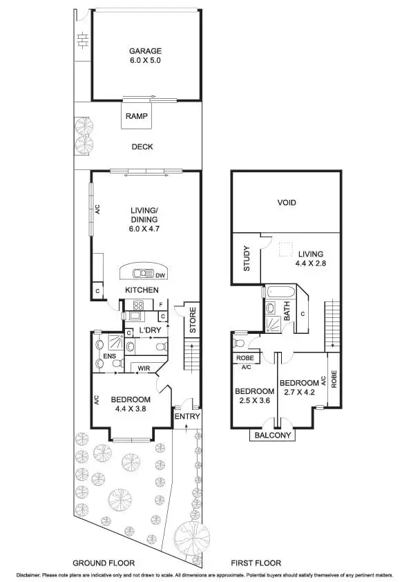 Floorplan of Homely townhouse listing, 297 Melbourne Road, Newport VIC 3015