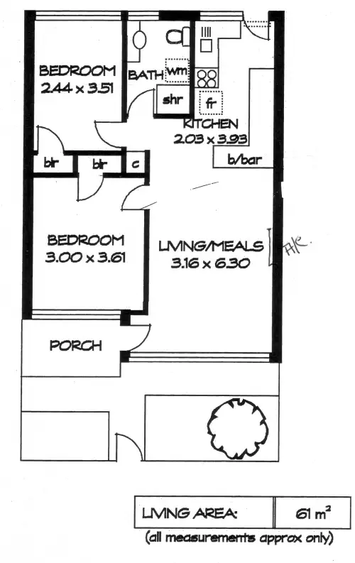 Floorplan of Homely unit listing, 5/4 Emerson Grove, Tranmere SA 5073