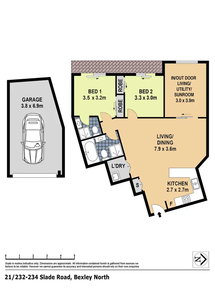 Floorplan of Homely apartment listing, 21/232-234 Slade Road, Bexley North NSW 2207