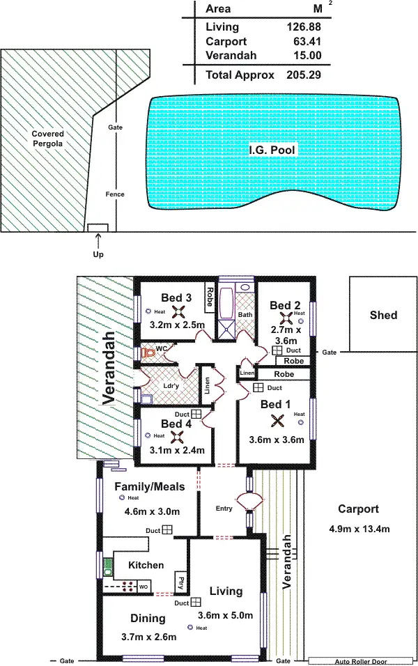 Floorplan of Homely house listing, 8 Chichester Court, Salisbury Heights SA 5109