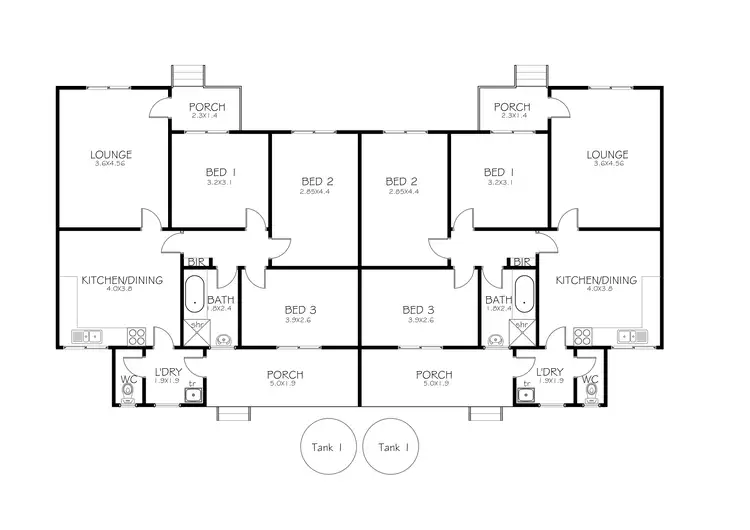Floorplan of Homely house listing, 5 & 7 Kuranda Street, Port Lincoln SA 5606