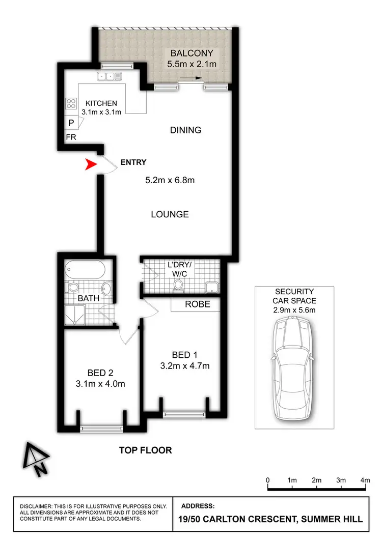 Floorplan of Homely apartment listing, 19/50 Carlton Cres, Summer Hill NSW 2130