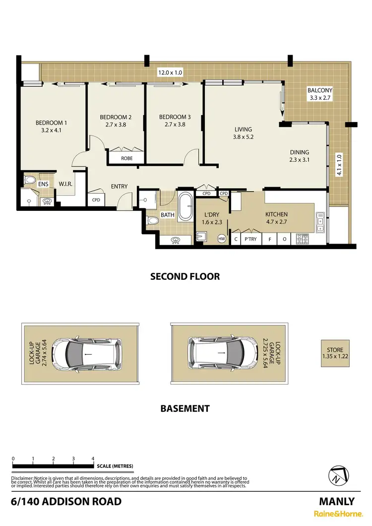 Floorplan of Homely unit listing, 6/140 Addison Road, Manly NSW 2095