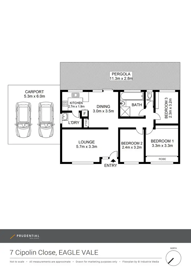 Floorplan of Homely house listing, 7 Cipolin Close, Eagle Vale NSW 2558