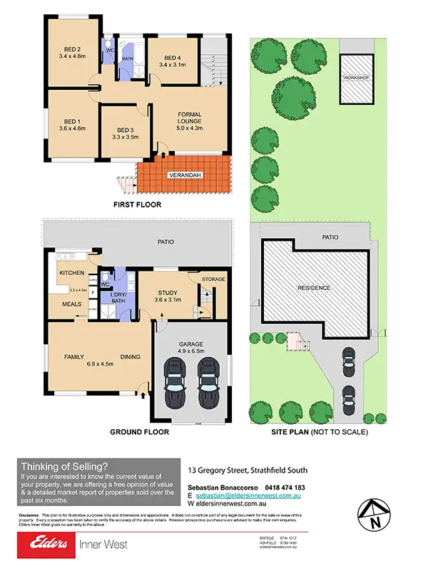 Floorplan of Homely house listing, 13 Gregory Street, Strathfield South NSW 2136