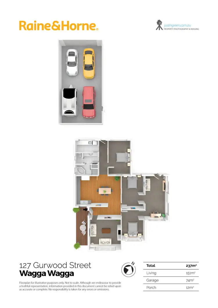 Floorplan of Homely house listing, 127 Gurwood Street, Wagga Wagga NSW 2650