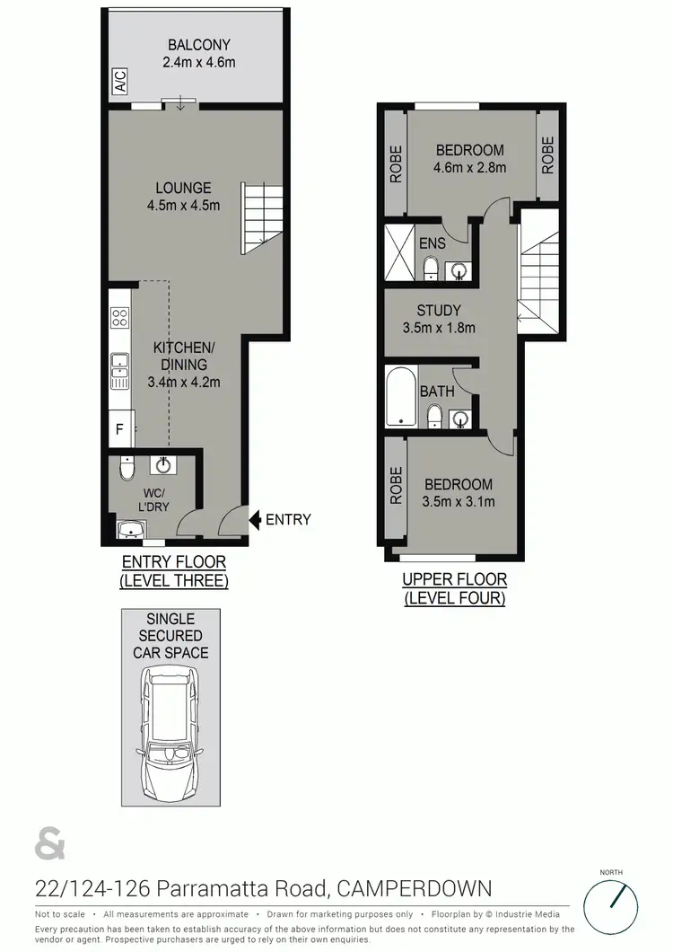 Floorplan of Homely apartment listing, 22/124-126 Parramatta Road, Camperdown NSW 2050