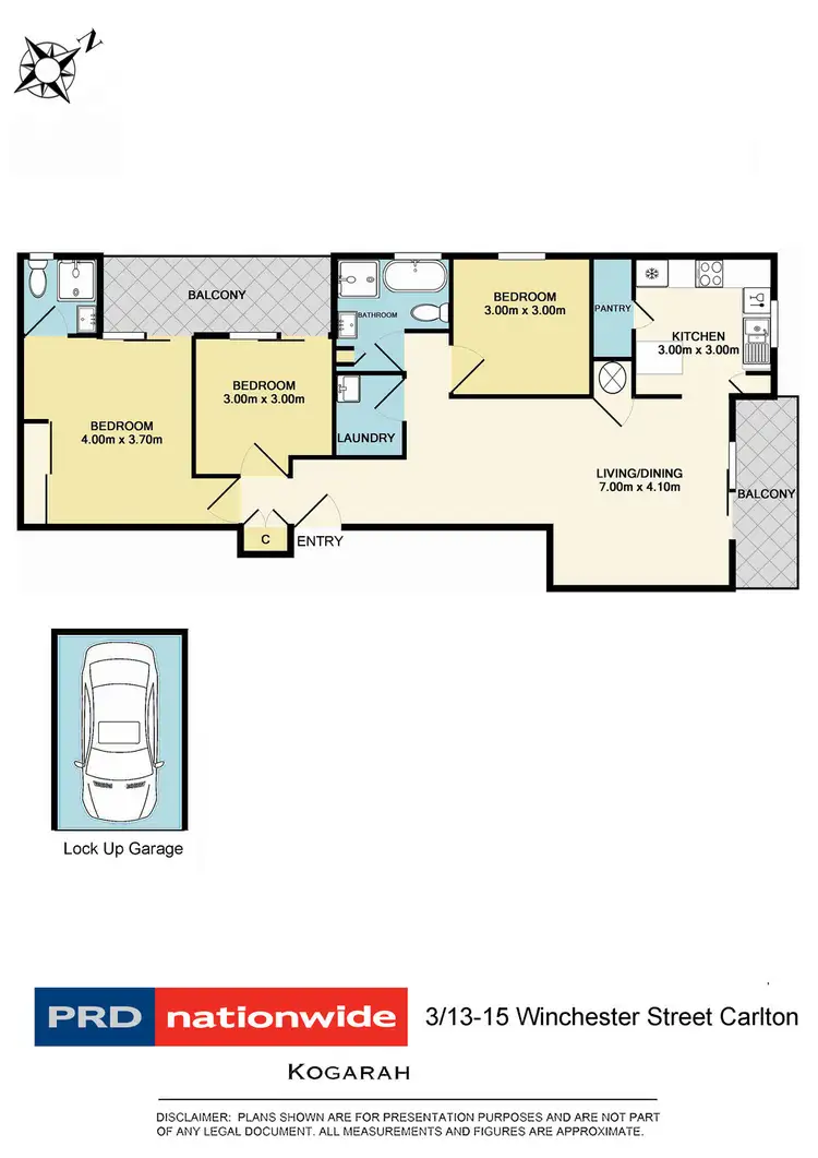 Floorplan of Homely unit listing, 3/13-15 Winchester Street, Carlton NSW 2218