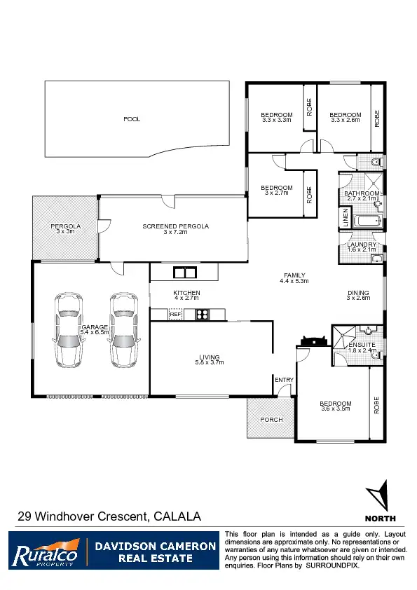Floorplan of Homely house listing, 29 Windhover Crescent, Tamworth NSW 2340