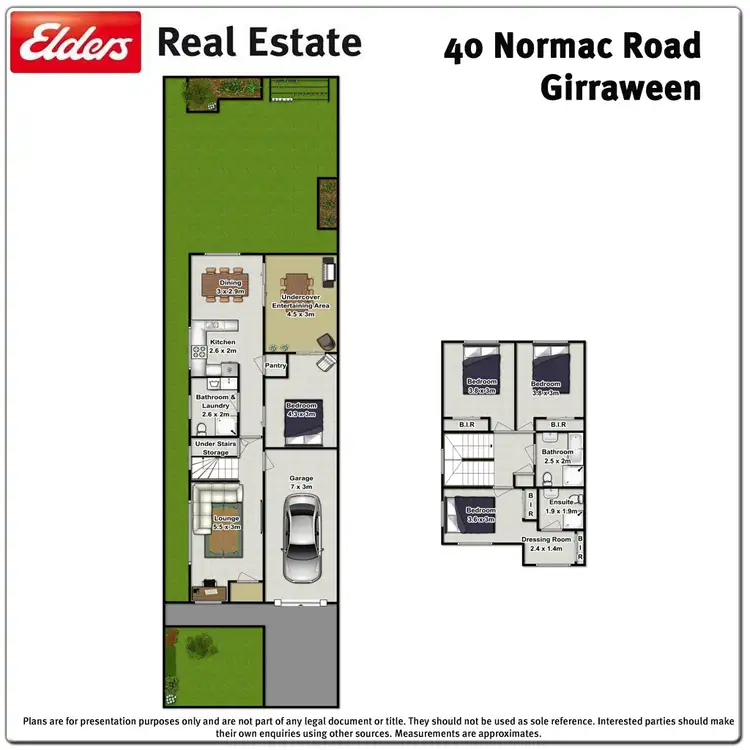 Floorplan of Homely semi-detached listing, 40 Normac Road, Girraween NSW 2145