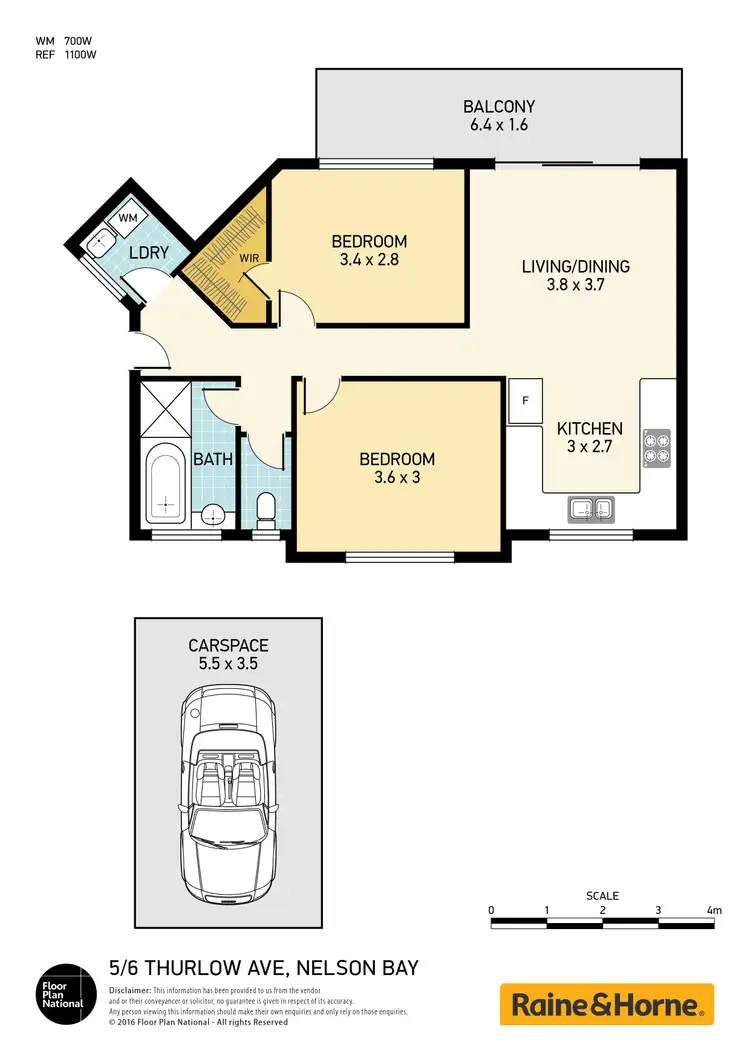 Floorplan of Homely unit listing, 5/6 Thurlow Avenue, Nelson Bay NSW 2315