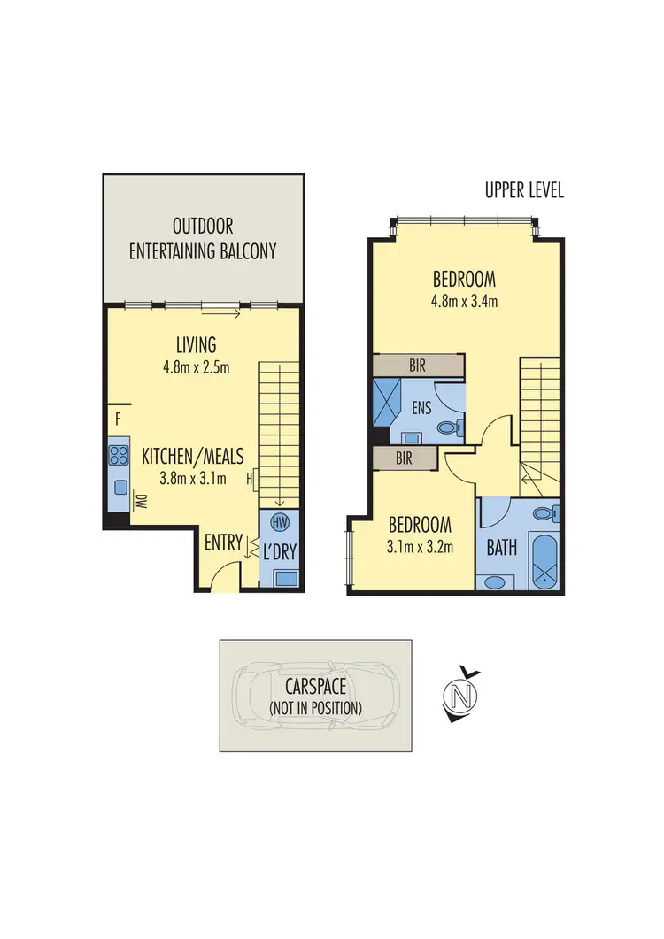 Floorplan of Homely apartment listing, 1223/422 Collins Street, Melbourne VIC 3000