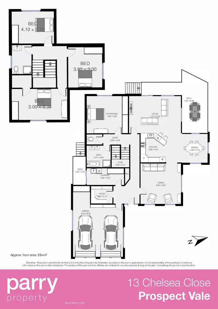 Floorplan of Homely house listing, 13 Chelsea Close, Prospect Vale TAS 7250