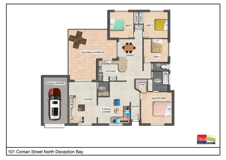 Floorplan of Homely house listing, 101 Coman Street North, Deception Bay QLD 4508