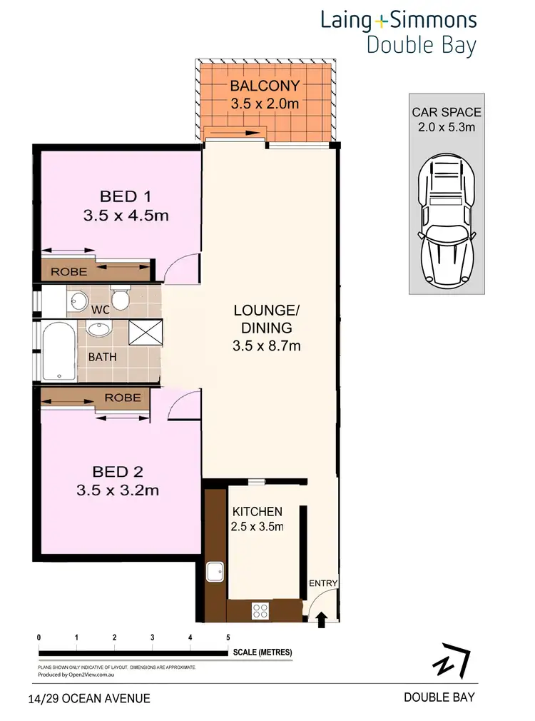 Floorplan of Homely apartment listing, 14/29 Ocean Avenue, Double Bay NSW 2028