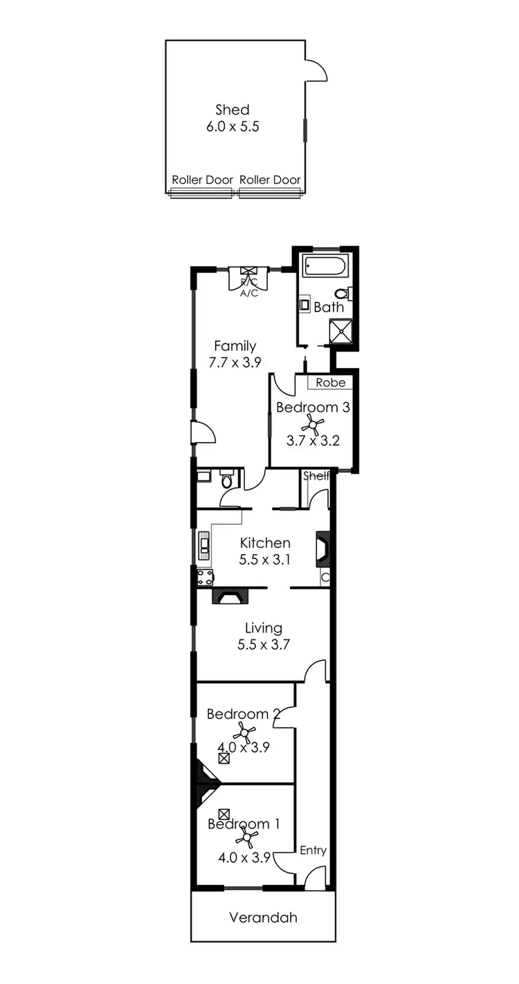 Floorplan of Homely house listing, 34 Woolnough Road, Exeter SA 5019