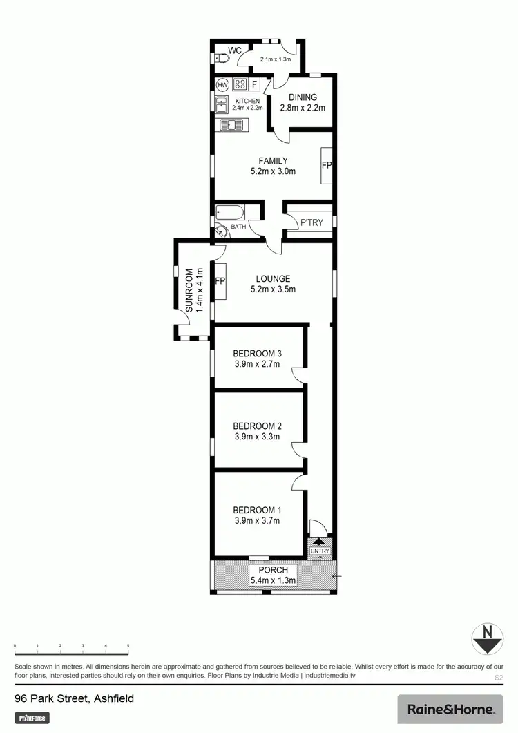 Floorplan of Homely house listing, 96 Park Avenue, Ashfield NSW 2131