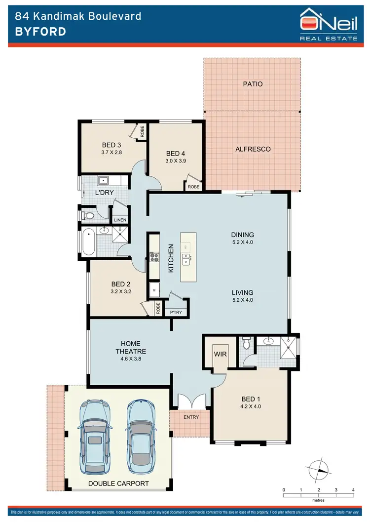Floorplan of Homely house listing, 84 Kandimak Boulevard, Byford WA 6122