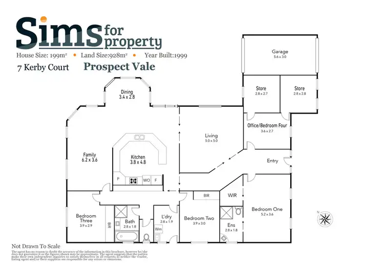 Floorplan of Homely house listing, 7 Kerby Court, Prospect Vale TAS 7250