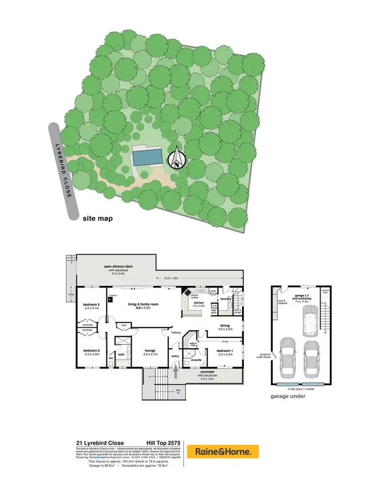 Floorplan of Homely house listing, 21 Lyrebird Close, Hill Top NSW 2575
