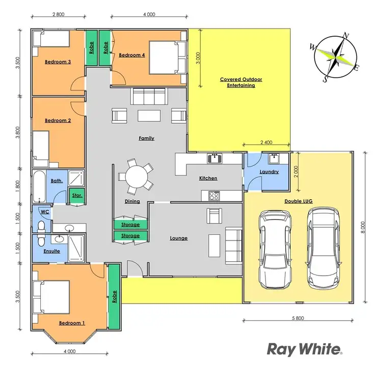 Floorplan of Homely house listing, 33 Telopea Drive, Taree NSW 2430