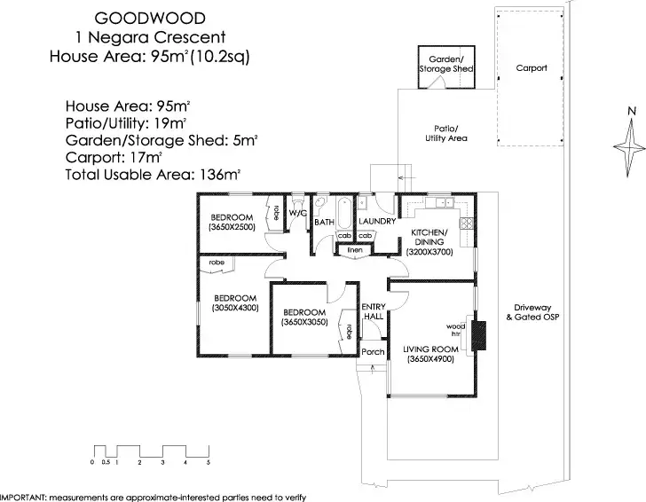 Floorplan of Homely house listing, 1 Negara Crescent, Goodwood TAS 7010