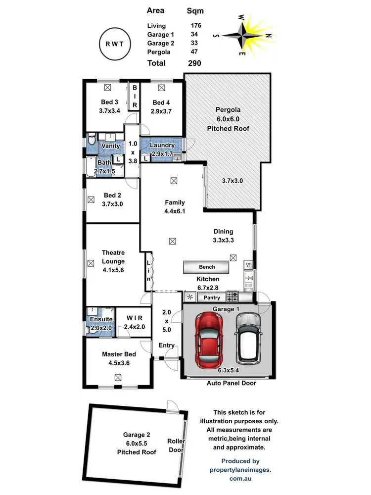Floorplan of Homely house listing, 2 Lines Court, Gawler West SA 5118