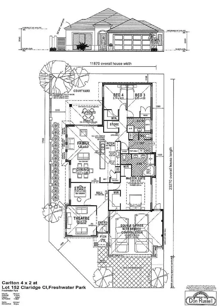 Floorplan of Homely house listing, 34 Claridge Circle, Thornlie WA 6108