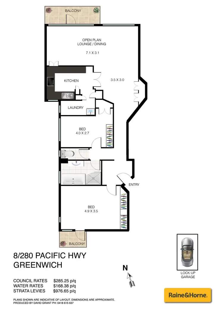 Floorplan of Homely apartment listing, 8/280 Pacific Highway, Greenwich NSW 2065