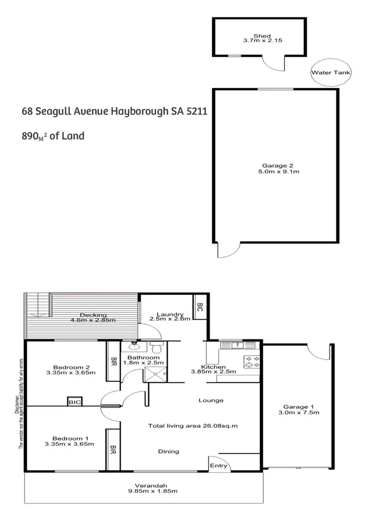 Floorplan of Homely house listing, 68 Seagull Avenue, Hayborough SA 5211