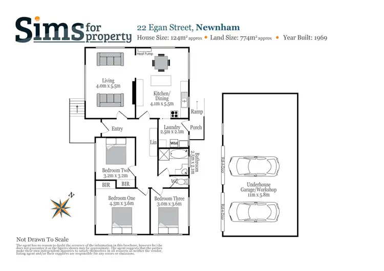 Floorplan of Homely house listing, 22 Egan Street, Newnham TAS 7248