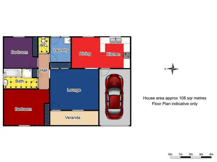Floorplan of Homely unit listing, 2/1 Franklin Road, Orange NSW 2800