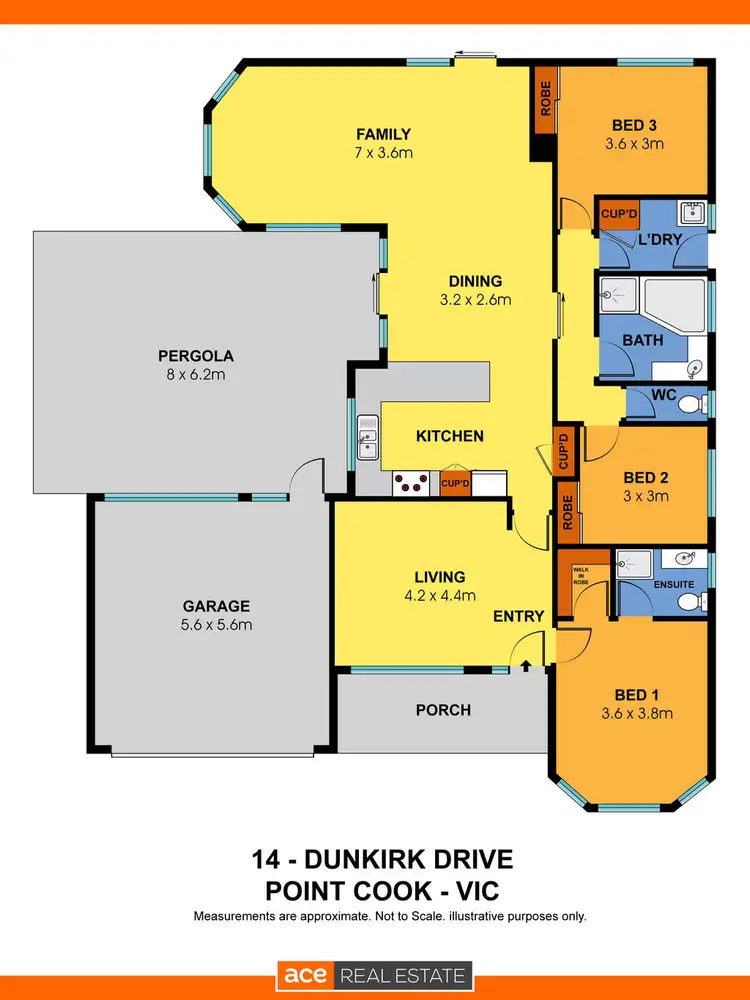 Floorplan of Homely house listing, 14 Dunkirk Drive, Point Cook VIC 3030