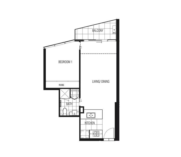 Floorplan of Homely apartment listing, 3200/180 City Road, Southbank VIC 3006
