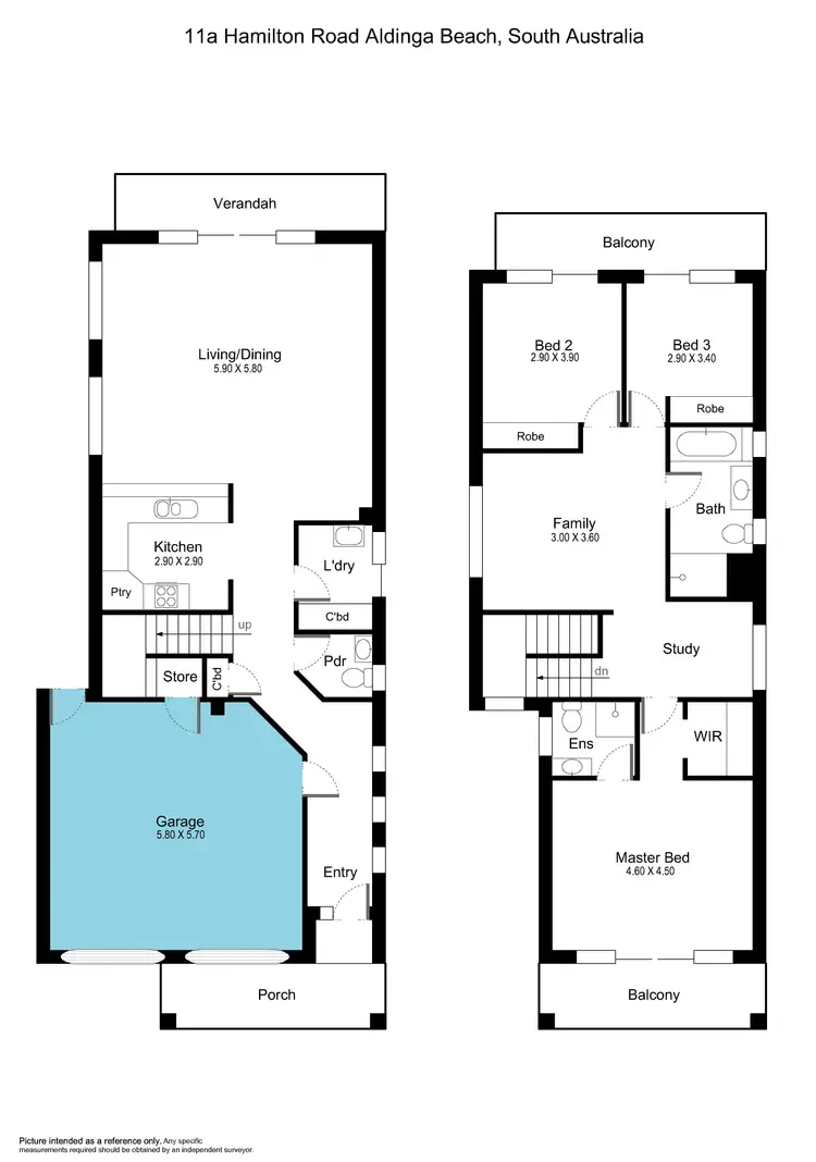 Floorplan of Homely house listing, 11A Hamilton Road, Aldinga Beach SA 5173