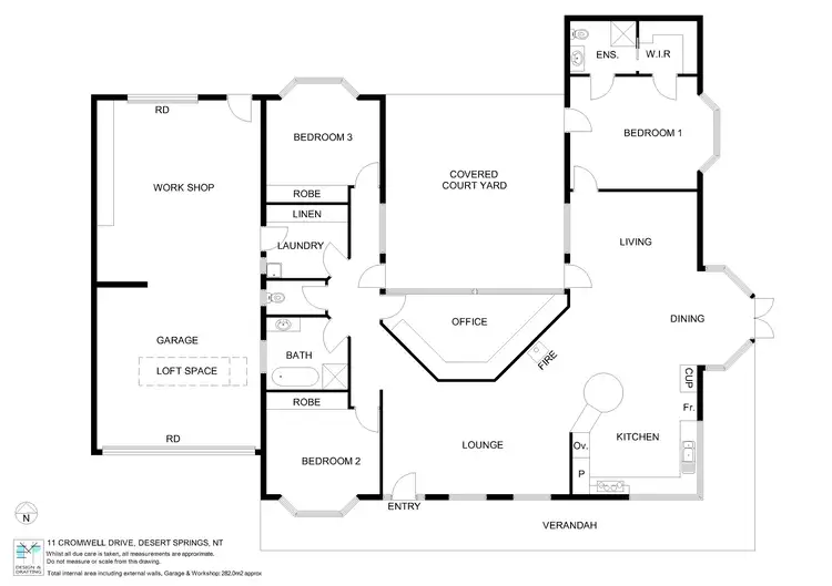 Floorplan of Homely house listing, 11 Cromwell Drive, Desert Springs NT 870