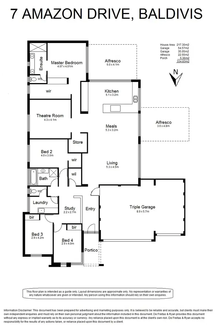 Floorplan of Homely house listing, 7 Amazon Drive, Baldivis WA 6171