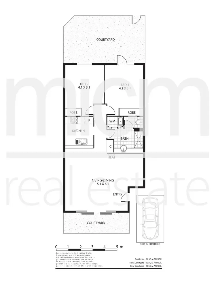 Floorplan of Homely apartment listing, 1/8 Louise Street, Clifton Hill VIC 3068