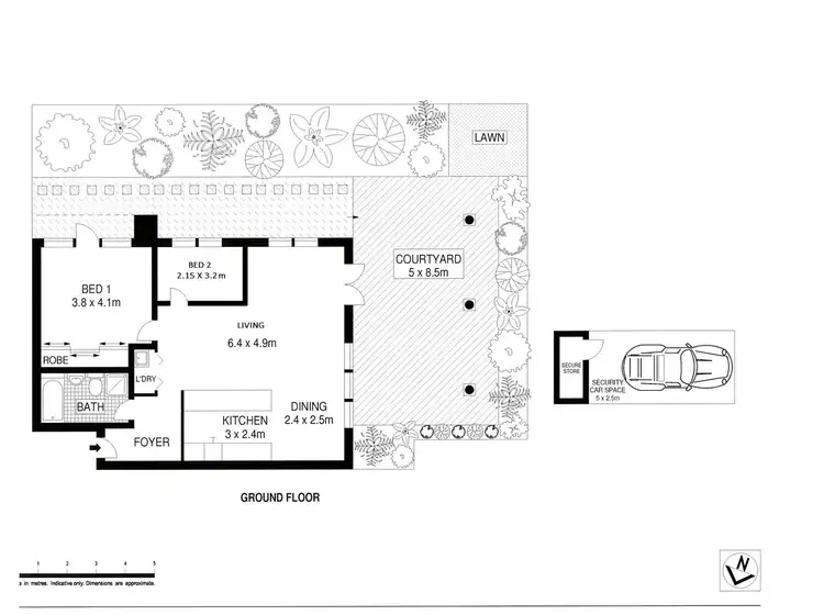 Floorplan of Homely unit listing, 4/62-64A Park Street, Narrabeen NSW 2101