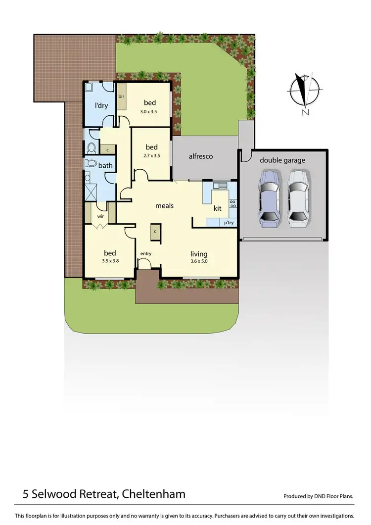 Floorplan of Homely townhouse listing, 5 Selwood Retreat, Cheltenham VIC 3192